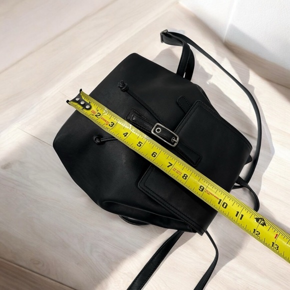 Coach Vintage Hampton Legacy Smooth Black Leather Backpack #9858 - Picture 11 of 14